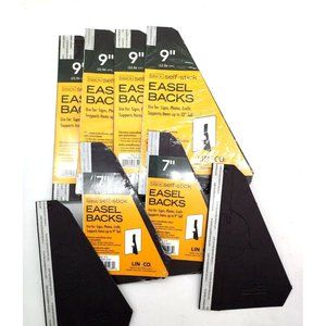 Lineco Easel Backs, Various Sizes, Single & Double Wing, Self Adhesive LOT OF 6